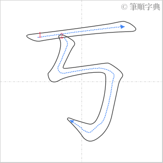 “「丂」的筆順”