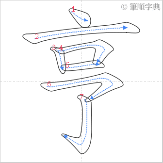 “「亨」的筆順”