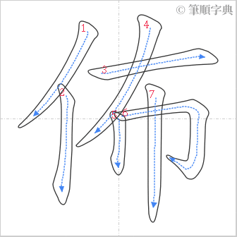 “「佈」的筆順”