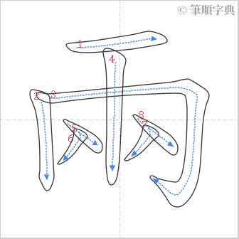 “「兩」的筆順”