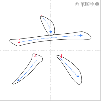 “「六」的筆順”