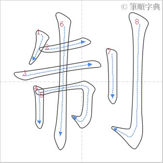 “「制」的筆順”