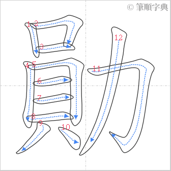 “「勛」的筆順”