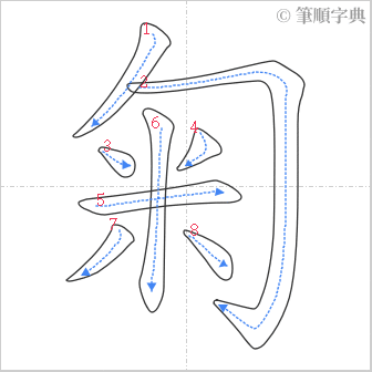 “「匊」的筆順”