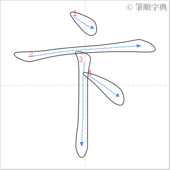 “「卞」的筆順”