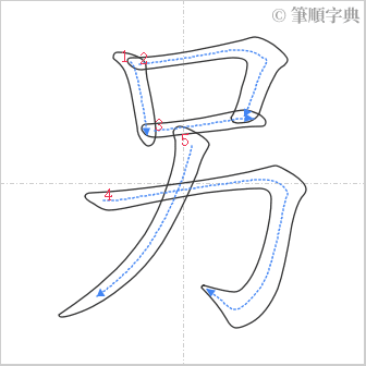 “「另」的筆順”