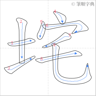 “「垞」的筆順”