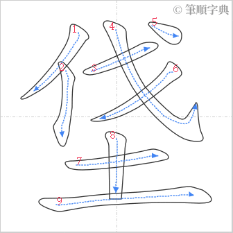 “「垡」的筆順”