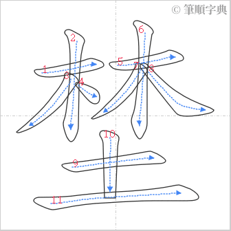 “「埜」的筆順”