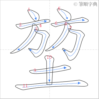 “「堃」的筆順”