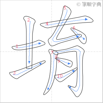 “「堉」的筆順”