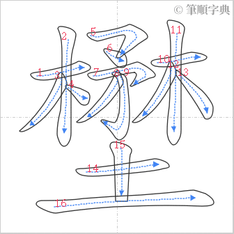 “「壄」的筆順”