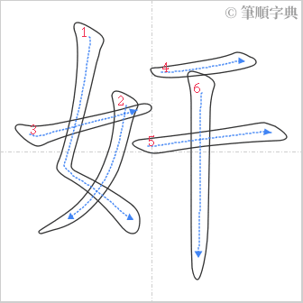 “「奸」的筆順”