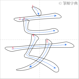 “「妄」的筆順”