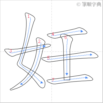 “「妊」的筆順”