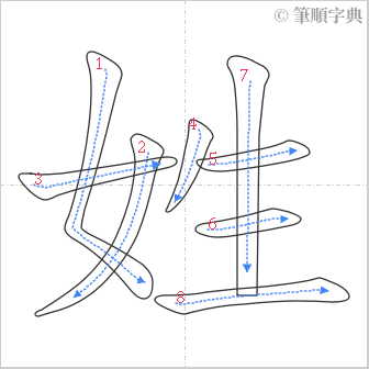 “「姓」的筆順”