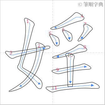 “「婬」的筆順”