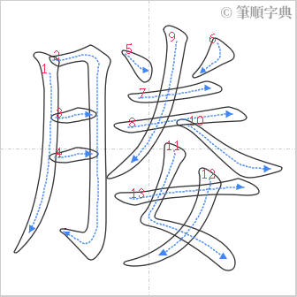 “「媵」的筆順”