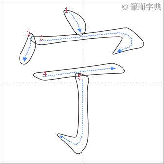 “「宁」的筆順”