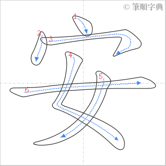 “「安」的筆順”