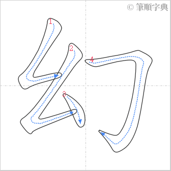 “「幻」的筆順”