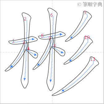 “「彬」的筆順”