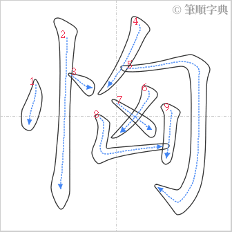 “「恟」的筆順”