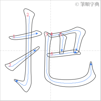 “「把」的筆順”