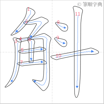 “「斛」的筆順”