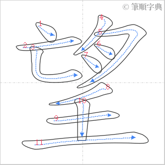 “「望」的筆順”