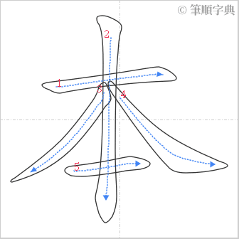 “「本」的筆順”