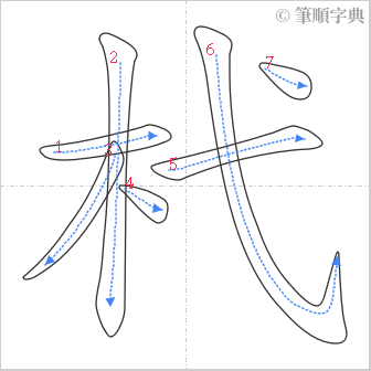 “「杙」的筆順”