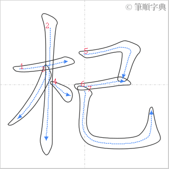 “「杞」的筆順”