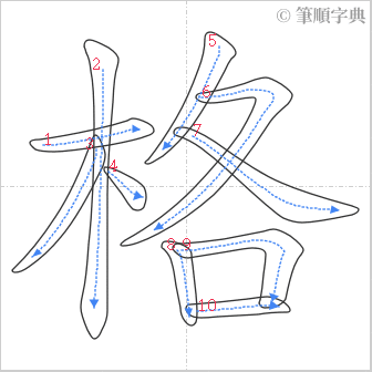 “「格」的筆順”