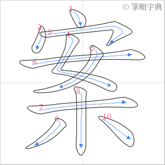 “「案」的筆順”