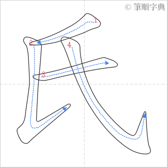 “「氏」的筆順”