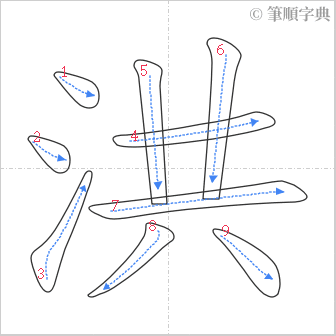 “「洪」的筆順”