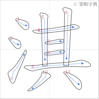 “「淇」的筆順”