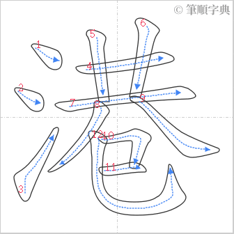 “「港」的筆順”