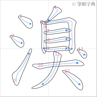 “「溴」的筆順”