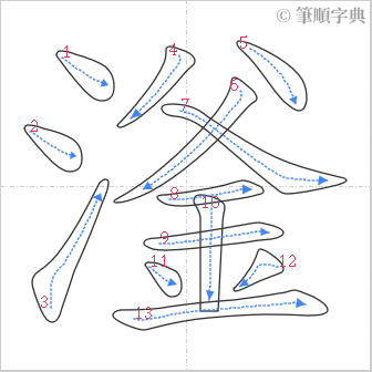 “「滏」的筆順”