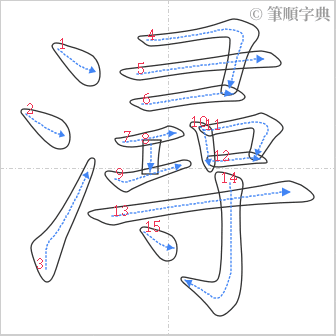 “「潯」的筆順”