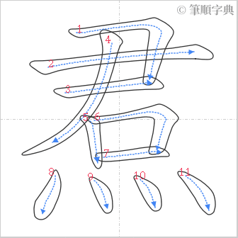 “「焄」的筆順”