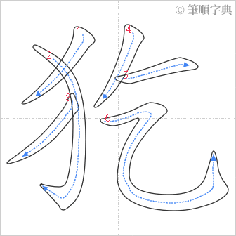 “「犵」的筆順”