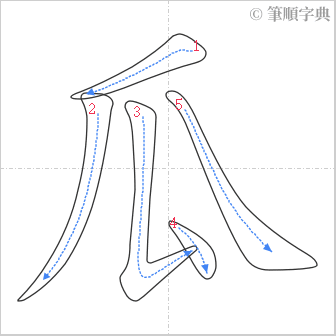 “「瓜」的筆順”