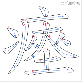 “「瘞」的筆順”