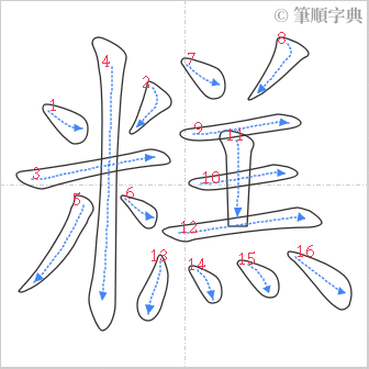 “「糕」的筆順”