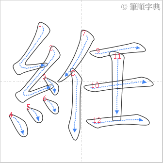 “「絍」的筆順”