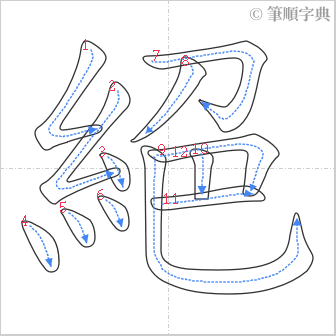 “「絕」的筆順”