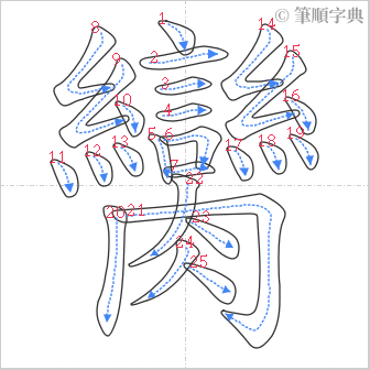 “「臠」的筆順”